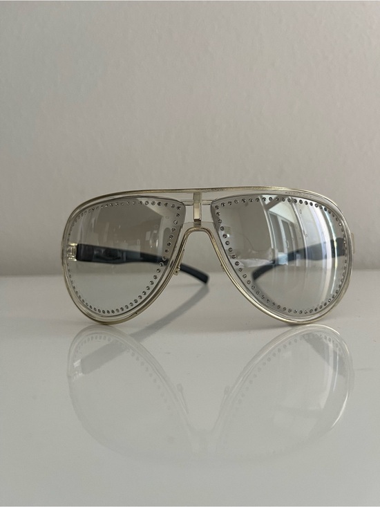 Gucci Accessories - Gucci Clear Crystal Aviator Sunglasses